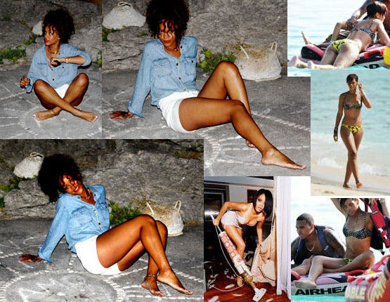Rihanna barefoot